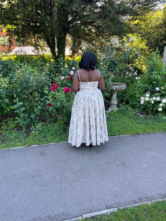 Rose Garden Corset Midi Dress