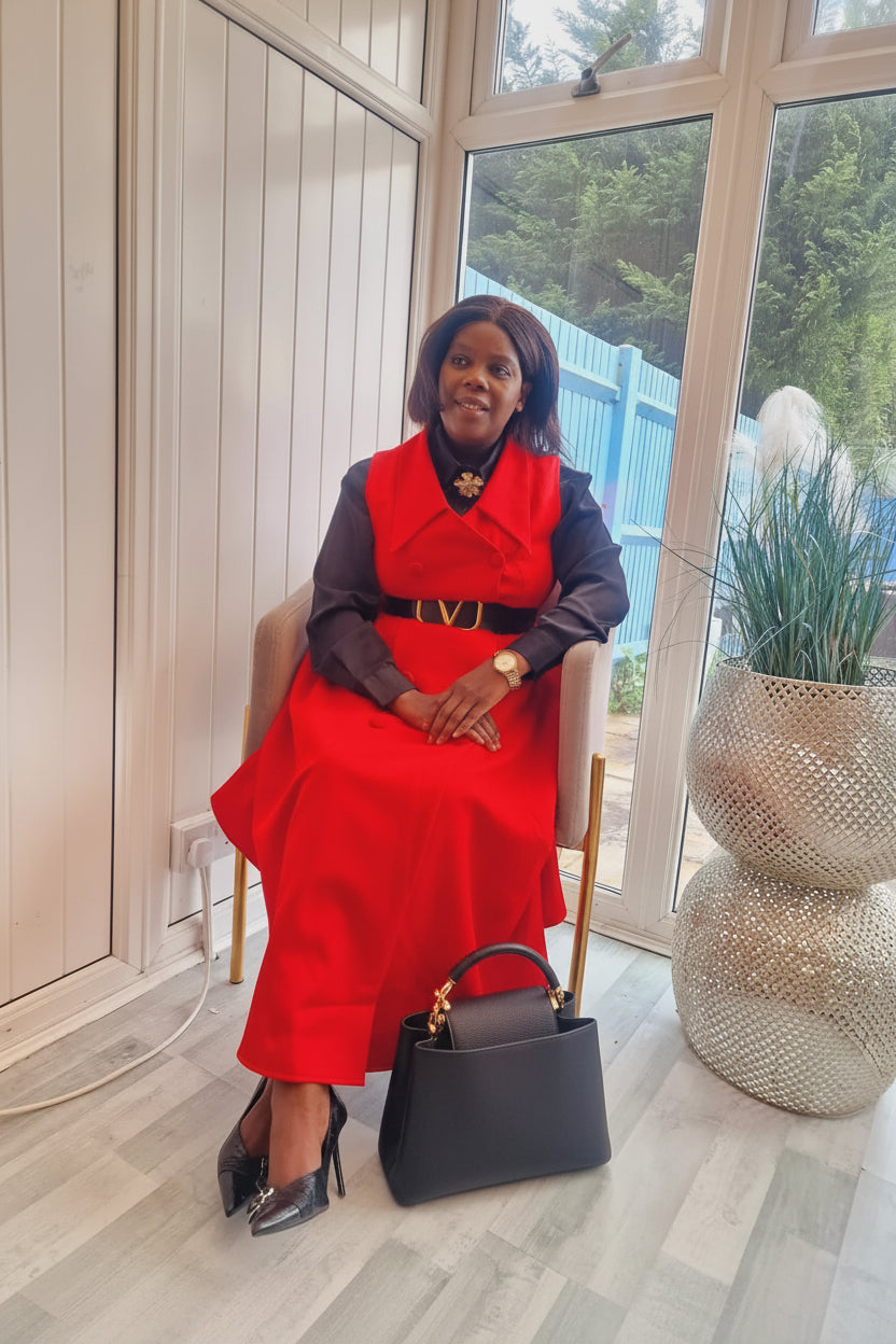 The Wild Luxe — Camel Midi dress