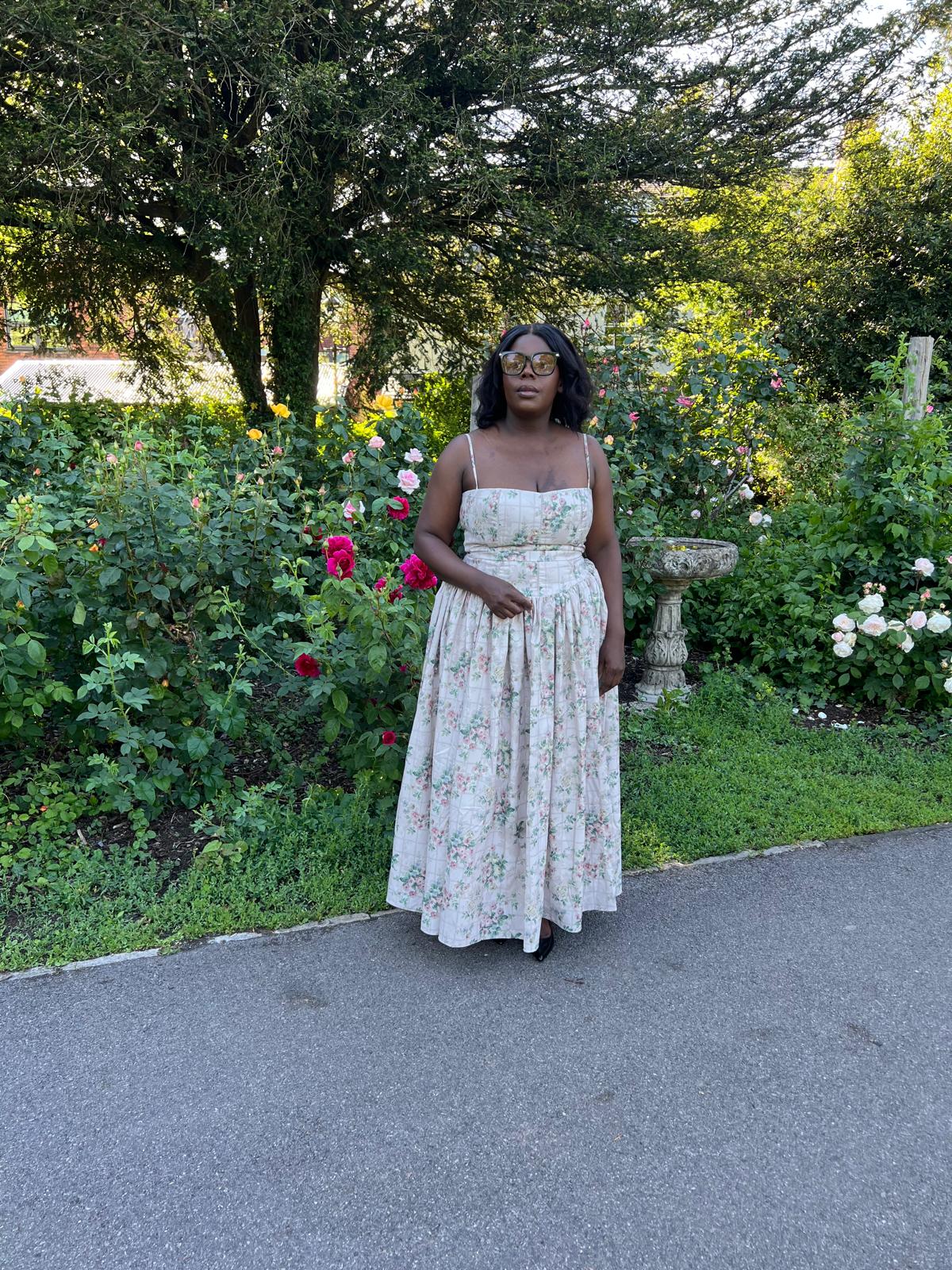 Rose Garden Corset Midi Dress