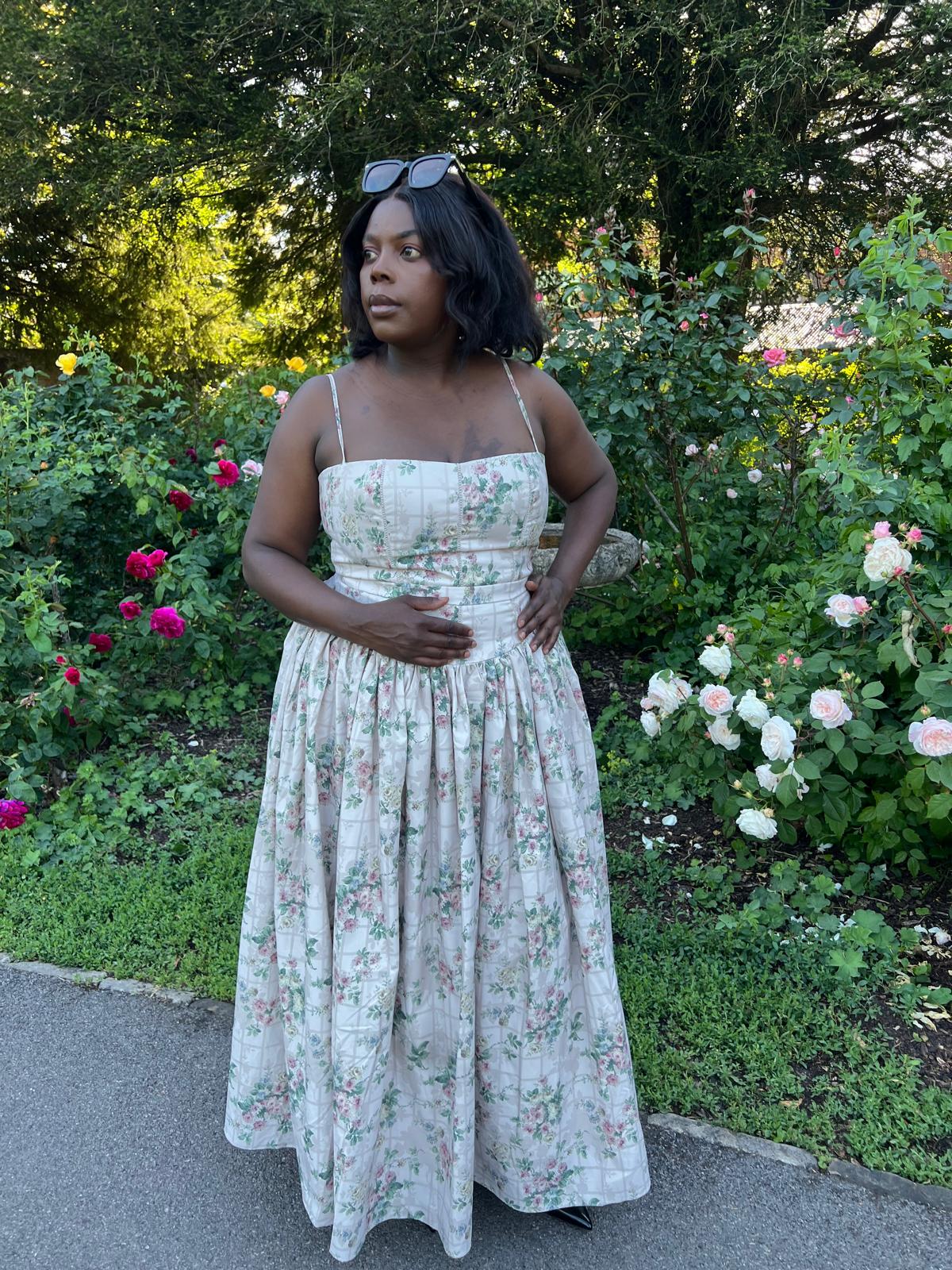 Rose Garden Corset Midi Dress